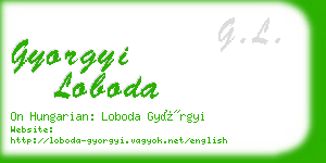 gyorgyi loboda business card